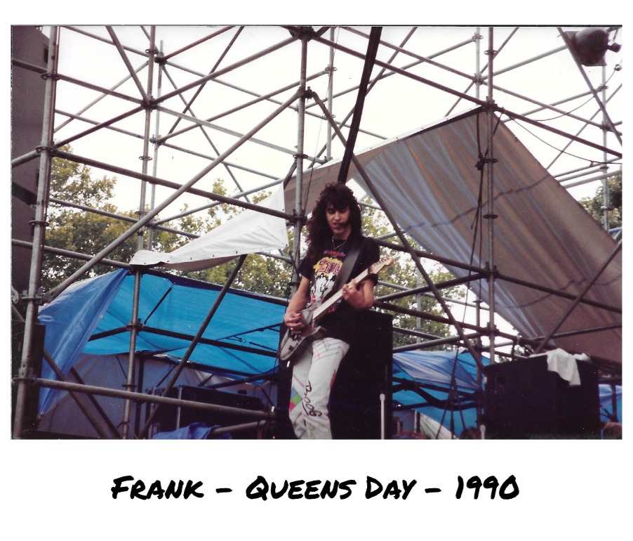 Frank on stage